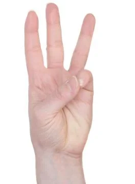 Asl number 6 Stock Photos