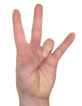 Asl number 7 Stock Photos