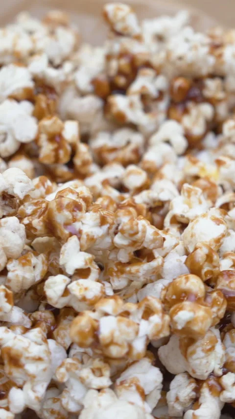 ASMR Caramel Corn : A Step-by-Step Guide SEQUENCE  스톡 동영상 282711188