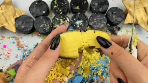 Asmr Cracking Soap Pinch Soap Satisfying Relaxing Slicing Session Video Stock Footage 311554334