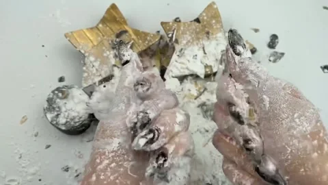 Asmr Cracking Soap Pinch Soap Satisfying Relaxing Slicing Session Video Stock Footage 311554335