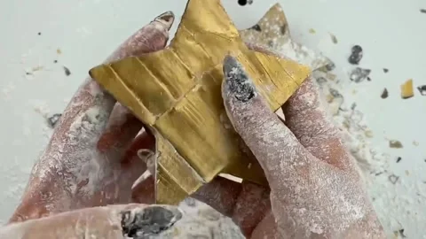 Asmr Cracking Soap Pinch Soap Satisfying Relaxing Slicing Session Video Stock Footage 311554340