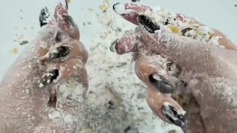 Asmr Cracking Soap Pinch Soap Satisfying Relaxing Slicing Session Video Stock Footage 311554347