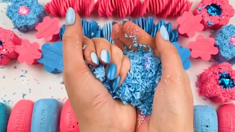 Asmr Cracking Soap Pinch Soap Satisfying Relaxing Slicing Session Video Video stock 311554375