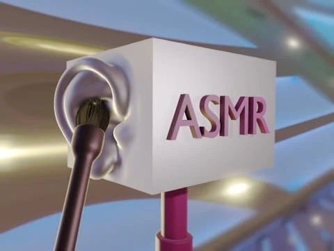 Asmr microphone Stock Illustration