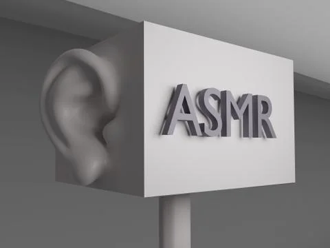 Asmr microphone Stock Illustration