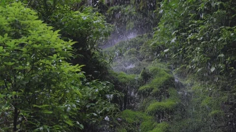 ASMR Relaxing Mountain Stream Flow Water Meditation 120fps Stockbeeldmateriaal 336850789