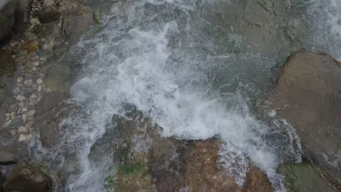 ASMR Relaxing Mountain Stream Flow Water Meditation 120fps Stock Footage 336850794