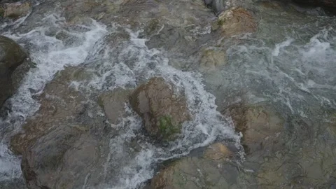 ASMR Relaxing Mountain Stream Flow Water Meditation 120fps 库存影片 336850851