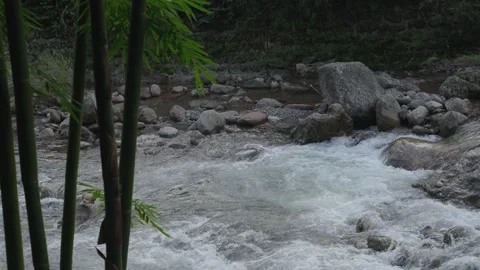 ASMR Relaxing Mountain Stream Flow Water Meditation 120fps Video stock 336850863