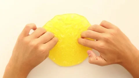 Asmr. slime Tactile, soft, relaxing, sound, movements with flexible substance Stockbeeldmateriaal 250509530