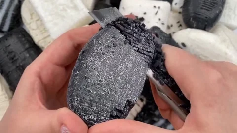 Asmr Soap Cutting Cracking Soap Pinch Soap Satisfying Relaxing Video Stock Footage 311558388