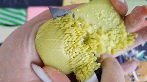 Asmr Soap Cutting Cracking Soap Pinch Soap Satisfying Relaxing Video Video stock 311558409