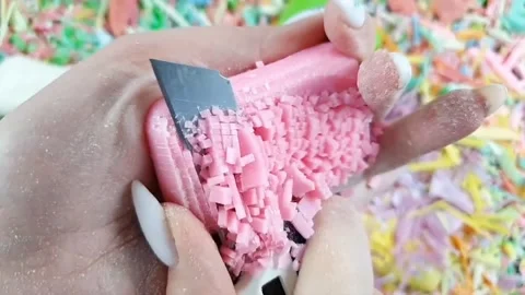 Asmr Soap Cutting Cracking Soap Pinch Soap Satisfying Relaxing Video Video stock 311558456