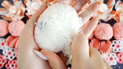 Asmr Soap Cutting Cracking Soap Pinch Soap Satisfying Relaxing Video Stock Footage 311558561