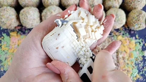 Asmr Soap Cutting Cracking Soap Pinch Soap Satisfying Relaxing Video Video stock 311558597