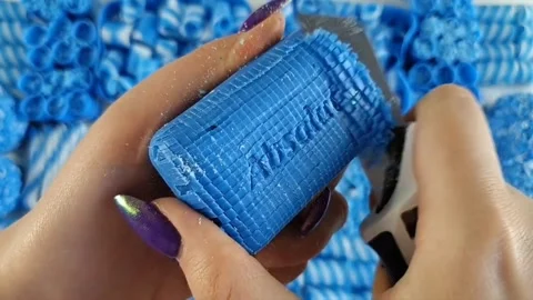 Asmr Soap Cutting Cracking Soap Pinch Soap Satisfying Relaxing Video Stock Footage 311559111