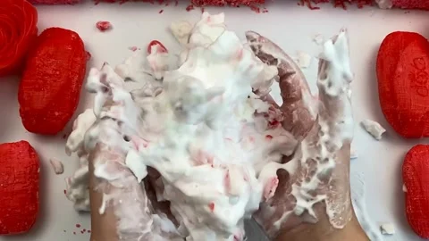 Asmr Soap Cutting Cracking Soap Pinch Soap Satisfying Relaxing Video Stock Footage 311559816
