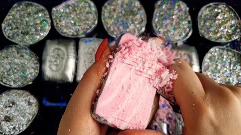 Asmr Soap Cutting Cracking Soap Pinch Soap Satisfying Relaxing Video Stock Footage 311559963