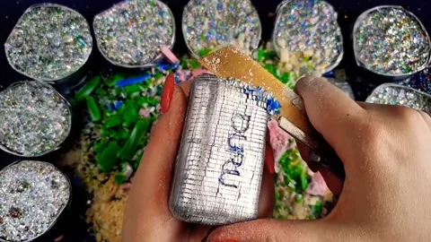 Asmr Soap Cutting Cracking Soap Pinch Soap Satisfying Relaxing Video Stock Footage 311559998