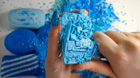 Asmr Soap Cutting Cracking Soap Pinch Soap Satisfying Relaxing Video Stock Footage 311560474