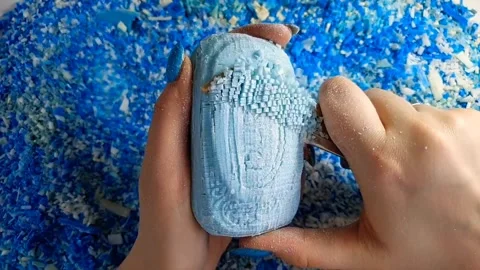 Asmr Soap Cutting Cracking Soap Pinch Soap Satisfying Relaxing Video Stock Footage 311560479