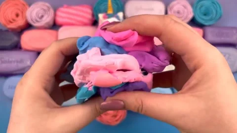 Asmr Soap Cutting Cracking Soap Pinch Soap Satisfying Relaxing Video Stock Footage 311563506