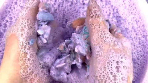 Asmr Soap Cutting Cracking Soap Pinch Soap Satisfying Relaxing Video Stock Footage 311563545