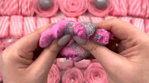 Asmr Soap Cutting Cracking Soap Pinch Soap Satisfying Relaxing Video Stock Footage 311563565