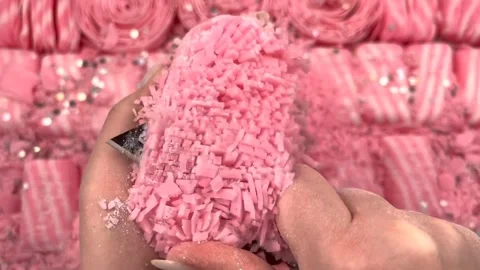 Asmr Soap Cutting Cracking Soap Pinch Soap Satisfying Relaxing Video Stock Footage 311563597