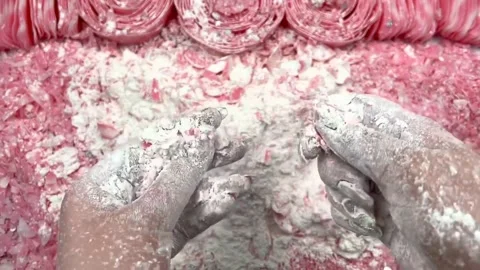 Asmr Soap Cutting Cracking Soap Pinch Soap Satisfying Relaxing Video Stock Footage 311563610