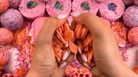 Asmr Soap Cutting Cracking Soap Pinch Soap Satisfying Relaxing Video Stock Footage 311564315