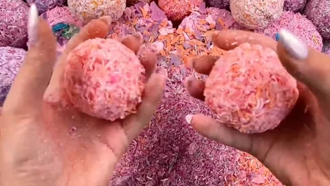 Asmr Soap Cutting Cracking Soap Pinch Soap Satisfying Relaxing Video Stock Footage 311564426