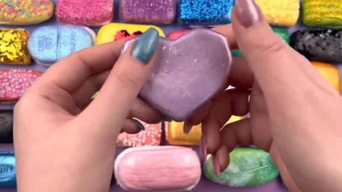 Asmr Soap Cutting Cracking Soap Pinch Soap Satisfying Relaxing Video Stock Footage 311566312