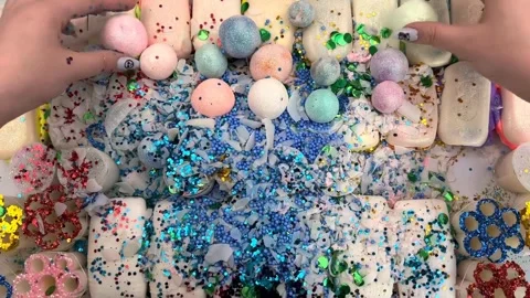 Asmr Soap Cutting Cracking Soap Pinch Soap Satisfying Relaxing Video Stock Footage 311567371