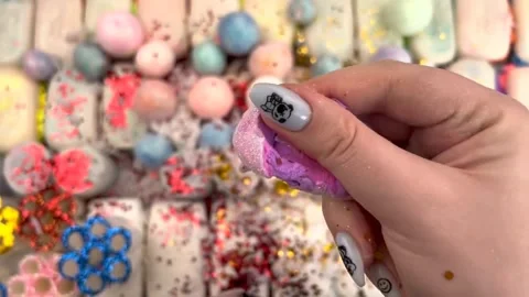 Asmr Soap Cutting Cracking Soap Pinch Soap Satisfying Relaxing Video Stock Footage 311567405