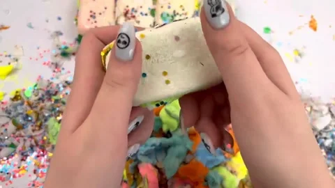 Asmr Soap Cutting Cracking Soap Pinch Soap Satisfying Relaxing Video Video stock 311567474