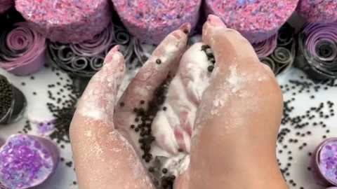 Asmr Soap Cutting Cracking Soap Pinch Soap Satisfying Relaxing Video Stock Footage 311568894