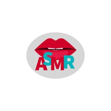 ASMR vector icon Stock Illustration