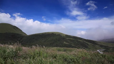 Aso and mountains Stock Footage 161841308