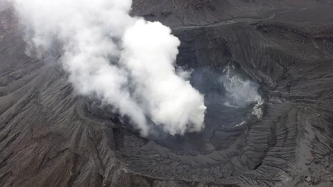 ASO VOLCANO-DRONE Stockbeeldmateriaal 74889971