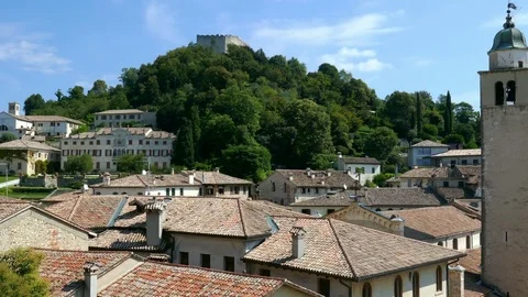 Asolo - The old town - Motion view Stock Footage 72922775