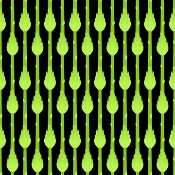 Asparagus bunch pattern seamless. grass edible background. Vector texture Illustrazione stock