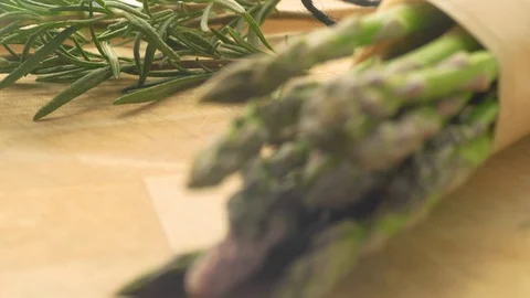 Asparagus Close Up Stock Footage 94123601