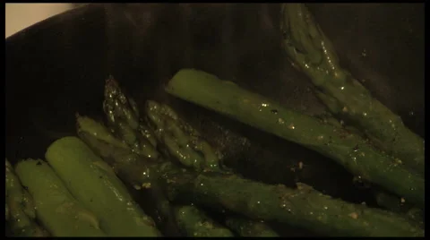 Asparagus cooking 動画素材 1182659