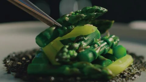 Asparagus, Culinary, Studio Shot, Vegetable Stock Footage 297193494