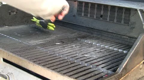 Asparagus on the grill Video stock 10845309