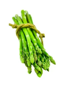 Asparagus isolated on white background Stock Photos