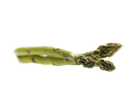 Asparagus on its side Stock Photos