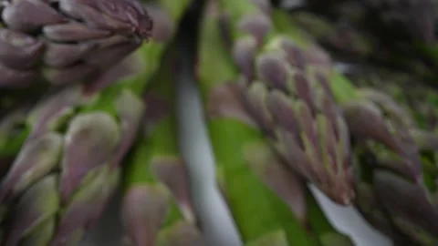 Asparagus in a macro dolly shot Stock Footage 249963171